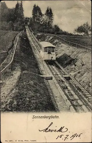 Ak Sonnenbergbahn, Standseilbahn