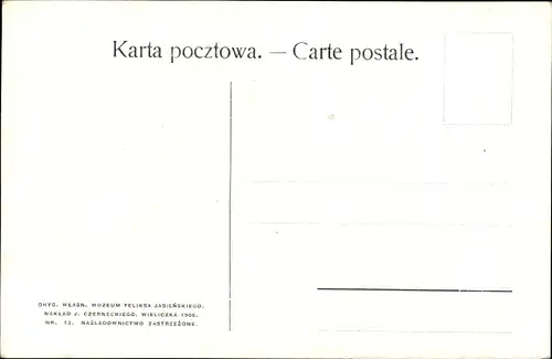 Künstler Ak Wyczolkowski, L., Rybak, Fischer, Fischernetz