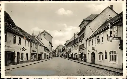 Ak Triptis in Thüringen, Straßenpartie, Hotel