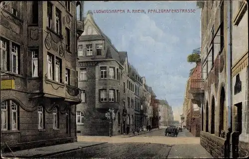 Ak Ludwigshafen am Rhein, Pfalzgrafenstraße