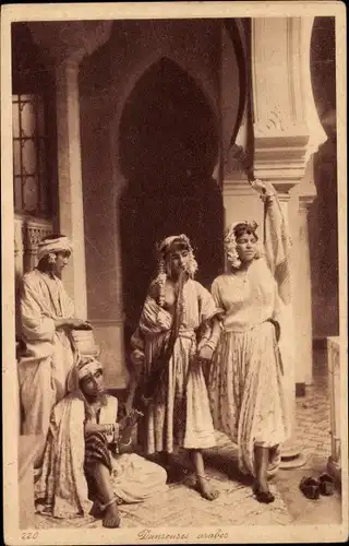 Ak Maghreb, Danseuses arabes, Arabische Tänzerinnen, Lehnert & Landrock 220