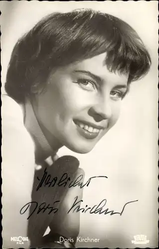 Ak Schauspielerin Doris Kirchner, Schwedenmädel, Portrait, Autogramm