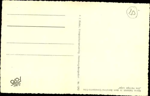 Ak Schauspielerin Maria Sebaldt, Portrait, Autogramm, Film Die heilige Lüge