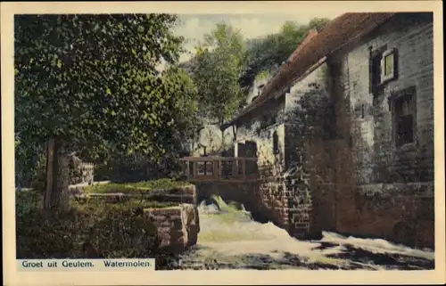 Ak Geulem Houthem Limburg Niederlande, Watermolen