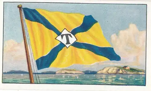 Sammelbild Reedereiflaggen der Welthandelsflotte, Bild 138 Schweden, Trelleborgs Angfartygs Nya AB