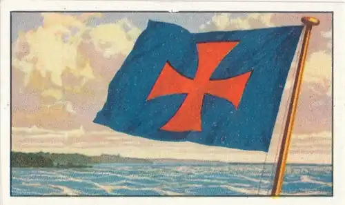 Sammelbild Reedereiflaggen der Welthandelsflotte, Bild 36 Deutschland,Flensb. Stettiner Dampfschiff.