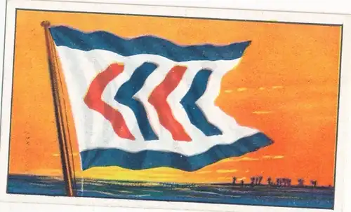 Sammelbild Reedereiflaggen der Welthandelsflotte, Bild 252 England, Franc C. Strick & Co.