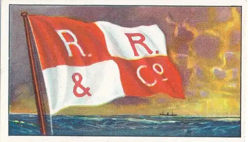 Sammelbild Reedereiflaggen der Welthandelsflotte, Bild 245 England, Sir R. Ropner & Co. Ltd.