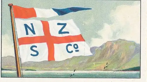 Sammelbild Reedereiflaggen der Welthandelsflotte, Bild 236 England, New Zealand Shipping Co.