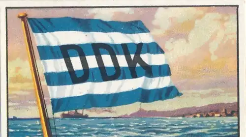 Sammelbild Reedereiflaggen der Welthandelsflotte, Bild 141 Dänemark, Det Danske Kulkompagnie DDK