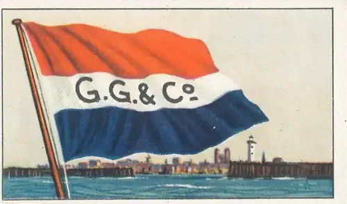 Sammelbild Reedereiflaggen der Welthandelsflotte, Bild 206 England, George Gibson & Co. Ltd.