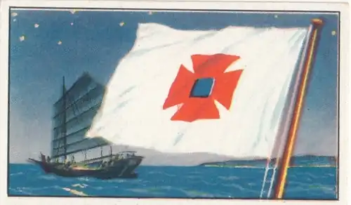 Sammelbild Reedereiflaggen der Welthandelsflotte, Bild 391 China, Douglas Steam Ship Co.