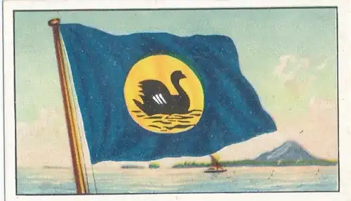 Sammelbild Reedereiflaggen der Welthandelsflotte, Bild 382 Australien, Western Australian Government