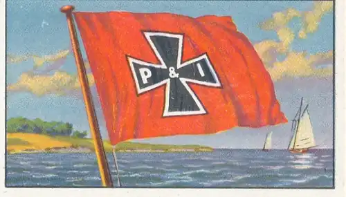 Sammelbild Reedereiflaggen der Welthandelsflotte, Bild 91 Deutschland, Paulsen & Ivers Linie