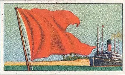 Sammelbild Reedereiflaggen der Welthandelsflotte, Bild 172 England, Bibby Line