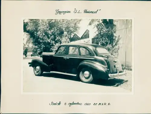 Foto Automobil, Buick 8 cylindres, Gazogene GL Universel