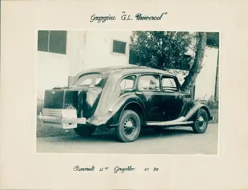 Foto Automobil, Renault Gazobloc No. 20, Gazogene GL Universel