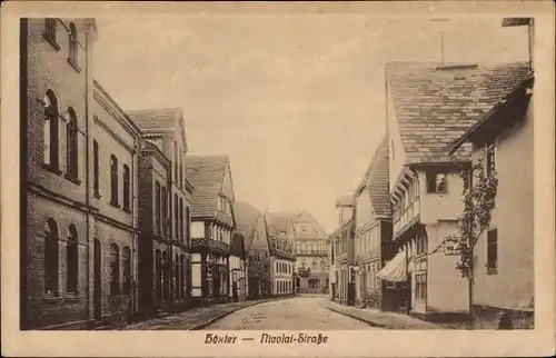 Ak Höxter an der Weser, Nicolaistraße