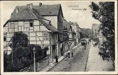 Ak Höxter an der Weser, Grubestraße