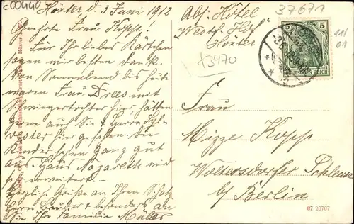 Ak Höxter an der Weser, Grubestraße