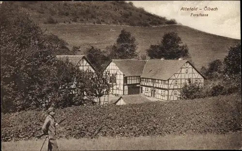 Ak Altefeld Herleshausen an der Werra, Ölbach, Forsthaus