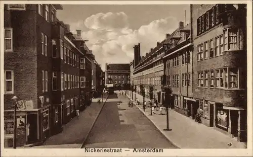 Ak Amsterdam Nordholland Niederlande, Nickeriestraat