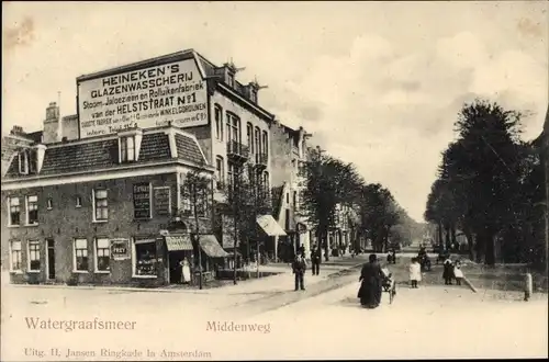 Ak Watergraafsmeer Amsterdam Nordholland, Middenweg