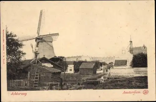 Ak Amsterdam Nordholland Niederlande, Achterweg