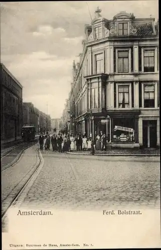 Ak Amsterdam Nordholland Niederlande, Ferd. Bolstraat