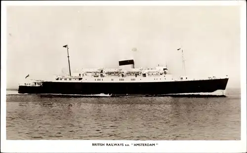 Ak British Railways, Fährschiff SS Amsterdam