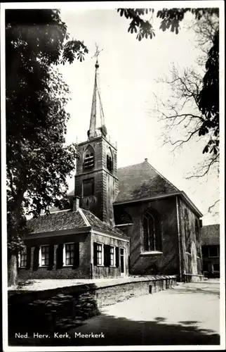 Ak Meerkerk Südholland, Ned. Herv. Kerk