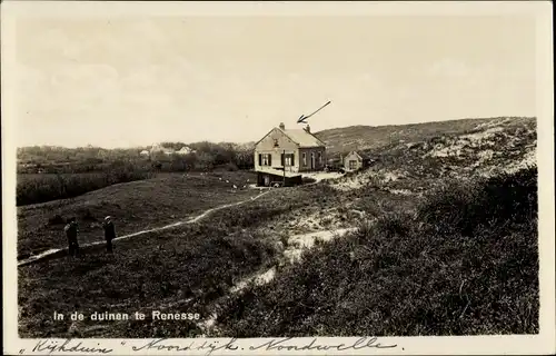 Ak Renesse Schouwen-Duiveland Zeeland, in de duinen, Haus