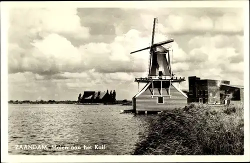 Ak Zaandam Zaanstad Nordholland, Molen aan het Kalf