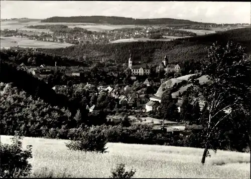 Ak Schwarzenberg im Erzgebirge Sachsen, Panorama mit Beierfeld und Spiegelwald