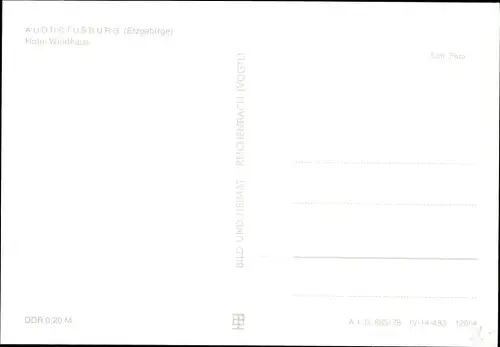 Ak Augustusburg im Erzgebirge, Hotel Waldhaus