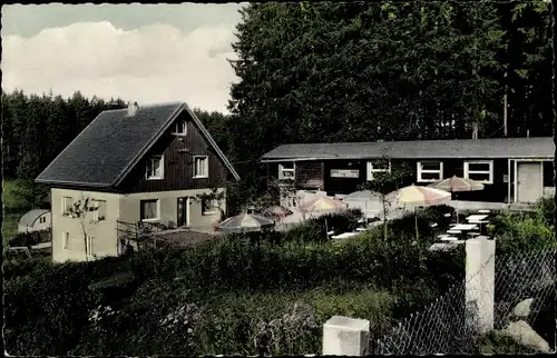 Ak Braunlage im Oberharz, Waldrestaurant "Onkel Freds Hütte", Campingplatz, Fremdenzimmer