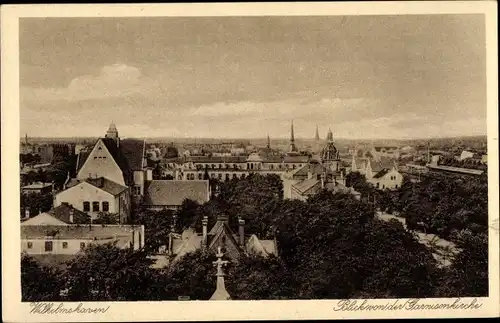 Ak Wilhelmshaven an der Nordsee, Blick von der Garnisonkirche