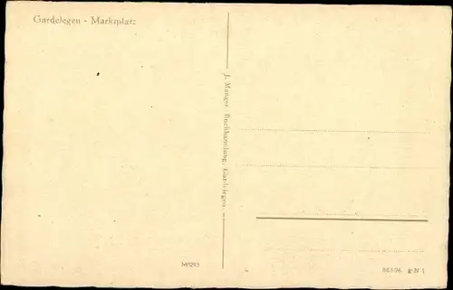 Ak Gardelegen in der Altmark, Marktplatz
