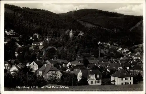 Ak Elgersburg in Thüringen, Panorama mit Carl Eduard Warte