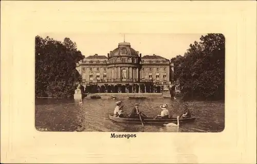 Ak Ludwigsburg in Württemberg, Schloss Monrepos, Ruderboot