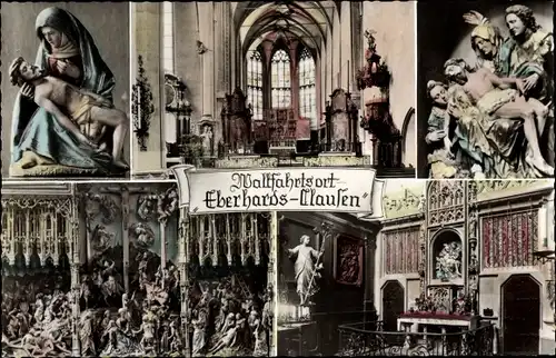 Ak Eberhards Clausen Eberhardsklausen Klausen in der Eifel, Kirche, Inneres, Altar
