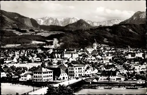 Ak Rosenheim Oberbayern, Panorama mit Wildem Kaiser