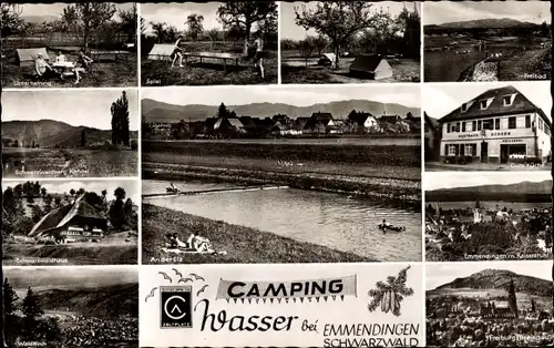 Ak Emmendingen im Breisgau Baden, Campus Wasser, Partie am Wasser