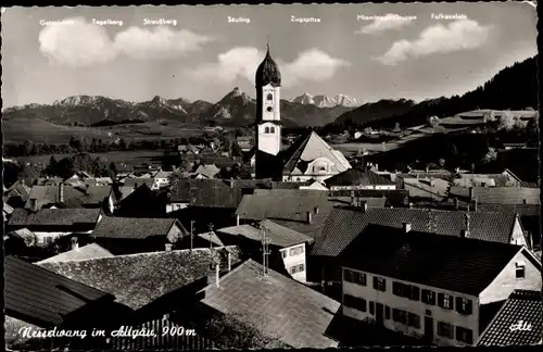 Ak Nesselwang Ostallgäu, Blick über die Dächer der Stadt