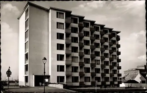 Ak Duisburg im Ruhrgebiet, Haus am Hafen