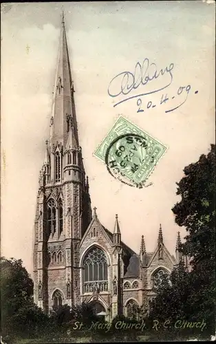 Ak Holmbury Saint Mary Surrey England, Church