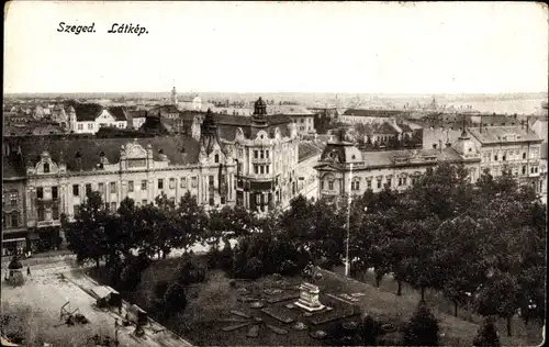 Ak Segedin Szeged Ungarn, Latkep, Panorama