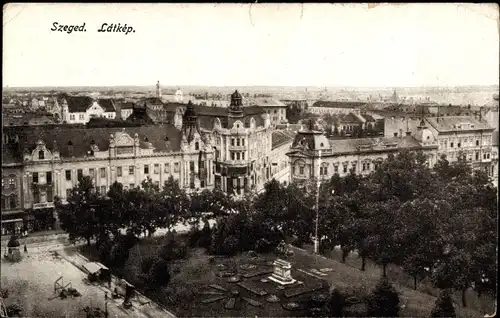 Ak Segedin Szeged Ungarn, Latkep, Panorama