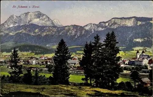 Ak Sankt Johann in Tirol, Panorama