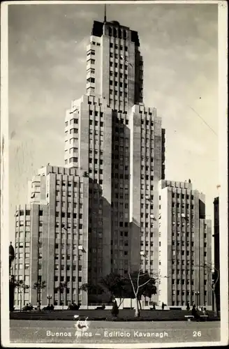Foto Ak Buenos Aires Argentinien, Edificio Kavanagh, skyscraper